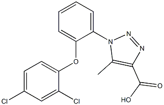 1-[2-(2,4-dichlorophenoxy)phenyl]-5-methyl-1H-1,2,3-triazole-4-carboxylic acid Struktur