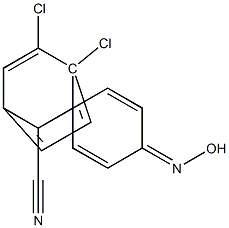 2-(3-chloro-4-hydroxyiminocyclohexa-2,5-dienyliden)-2-(4-chlorophenyl)acetonitrile