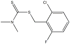 2-chloro-6-fluorobenzyl (dimethylamino)methanedithioate 结构式