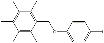 1-[(4-iodophenoxy)methyl]-2,3,4,5,6-pentamethylbenzene Structure