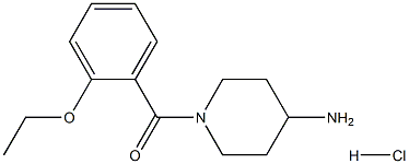 1-(2-ethoxybenzoyl)piperidin-4-amine hydrochloride 结构式