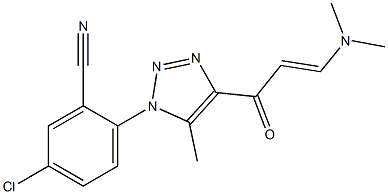  5-chloro-2-{4-[3-(dimethylamino)acryloyl]-5-methyl-1H-1,2,3-triazol-1-yl}benzonitrile