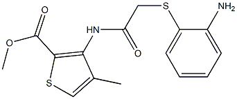 methyl 3-({2-[(2-aminophenyl)thio]acetyl}amino)-4-methylthiophene-2-carboxylate