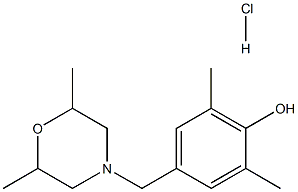 4-[(2,6-dimethylmorpholino)methyl]-2,6-dimethylphenol hydrochloride,,结构式