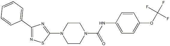 N1-[4-(trifluoromethoxy)phenyl]-4-(3-phenyl-1,2,4-thiadiazol-5-yl)piperazine-1-carboxamide