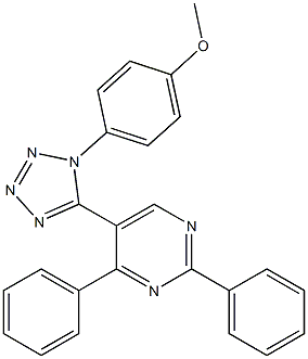  5-[1-(4-methoxyphenyl)-1H-1,2,3,4-tetraazol-5-yl]-2,4-diphenylpyrimidine