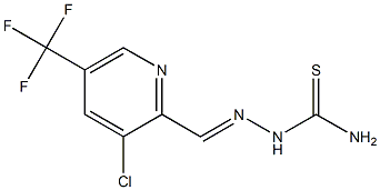 2-{[3-chloro-5-(trifluoromethyl)-2-pyridyl]methylidene}hydrazine-1-carbothioamide,,结构式