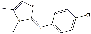  N-(4-chlorophenyl)-N-[(2Z)-3-ethyl-4-methyl-1,3-thiazol-2(3H)-ylidene]amine