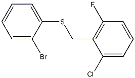 2-{[(2-bromophenyl)thio]methyl}-1-chloro-3-fluorobenzene Structure