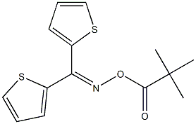 N-[(2,2-dimethylpropanoyl)oxy]-N-[di(2-thienyl)methylene]amine,,结构式