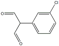 2-(3-chlorophenyl)malonaldehyde 化学構造式
