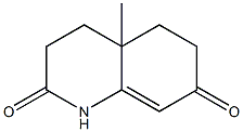 4a-methyl-1,2,3,4,4a,5,6,7-octahydroquinoline-2,7-dione,,结构式
