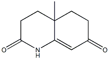 4a-methyl-1,2,3,4,4a,5,6,7-octahydroquinoline-2,7-dione 化学構造式