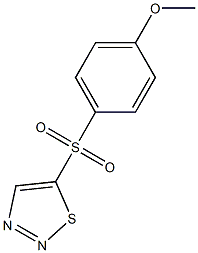 4-methoxyphenyl 1,2,3-thiadiazol-5-yl sulfone Structure