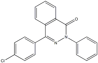 4-(4-chlorophenyl)-2-phenyl-1,2-dihydrophthalazin-1-one 结构式