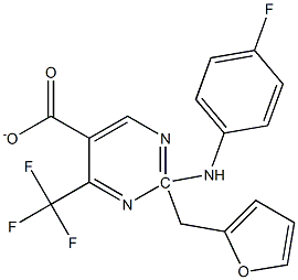 2-furylmethyl 2-(4-fluoroanilino)-4-(trifluoromethyl)pyrimidine-5-carboxylate