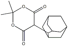 5-(2-adamantyl)-2,2-dimethyl-1,3-dioxane-4,6-dione 结构式