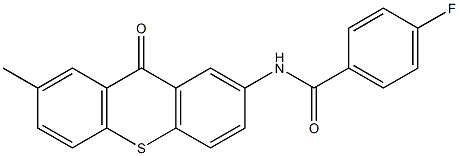  4-fluoro-N-(7-methyl-9-oxo-9H-thioxanthen-2-yl)benzenecarboxamide