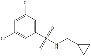 N1-cyclopropylmethyl-3,5-dichlorobenzene-1-sulfonamide Structure