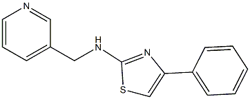 4-phenyl-N-(3-pyridinylmethyl)-1,3-thiazol-2-amine Structure