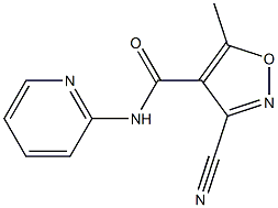 3-cyano-5-methyl-N-(2-pyridinyl)-4-isoxazolecarboxamide 结构式
