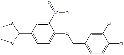 2-{4-[(3,4-dichlorobenzyl)oxy]-3-nitrophenyl}-1,3-dithiolane Structure