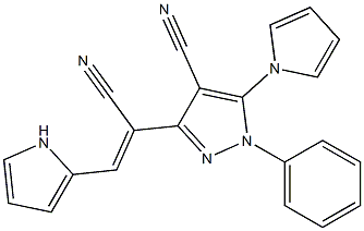  3-[1-cyano-2-(1H-pyrrol-2-yl)vinyl]-1-phenyl-5-(1H-pyrrol-1-yl)-1H-pyrazole-4-carbonitrile