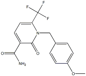 1-(4-methoxybenzyl)-2-oxo-6-(trifluoromethyl)-1,2-dihydro-3-pyridinecarboxamide