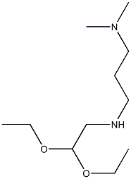 3-Dimethylaminopropylamino-acetaldehyde diethyl acetal 化学構造式