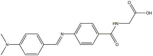 2-[(4-{[4-(dimethylamino)benzylidene]amino}benzoyl)amino]acetic acid