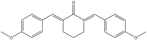 2,6-di(4-methoxybenzylidene)cyclohexan-1-one Structure