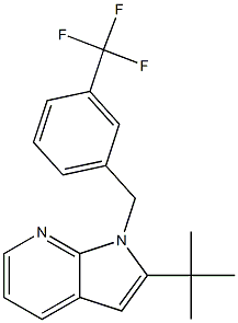 2-(tert-butyl)-1-[3-(trifluoromethyl)benzyl]-1H-pyrrolo[2,3-b]pyridine|