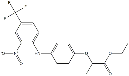 ethyl 2-{4-[2-nitro-4-(trifluoromethyl)anilino]phenoxy}propanoate Structure