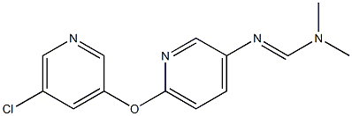 N'-{6-[(5-chloro-3-pyridyl)oxy]-3-pyridyl}-N,N-dimethyliminoformamide Structure