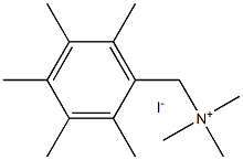 trimethyl(2,3,4,5,6-pentamethylbenzyl)ammonium iodide,,结构式