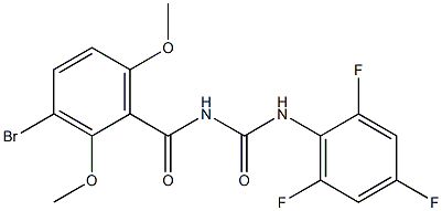 N-(3-bromo-2,6-dimethoxybenzoyl)-N'-(2,4,6-trifluorophenyl)urea