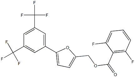 {5-[3,5-di(trifluoromethyl)phenyl]-2-furyl}methyl 2,6-difluorobenzoate