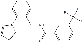 N-[2-(1H-pyrrol-1-yl)benzyl]-3-(trifluoromethyl)benzenecarboxamide Structure