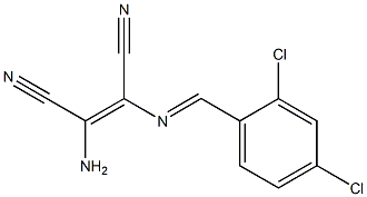 (Z)-2-amino-3-{[(E)-(2,4-dichlorophenyl)methylidene]amino}-2-butenedinitrile