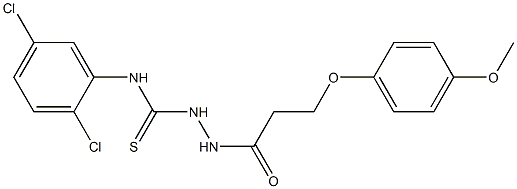 N1-(2,5-dichlorophenyl)-2-[3-(4-methoxyphenoxy)propanoyl]hydrazine-1-carbothioamide