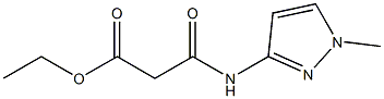 ethyl 3-[(1-methyl-1H-pyrazol-3-yl)amino]-3-oxopropanoate Structure