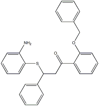  3-[(2-aminophenyl)thio]-1-[2-(benzyloxy)phenyl]-3-phenylpropan-1-one