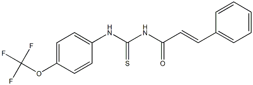 N-cinnamoyl-N'-[4-(trifluoromethoxy)phenyl]thiourea Structure