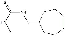 N1-methyl-2-cycloheptylidenhydrazine-1-carbothioamide 化学構造式