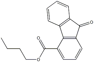 butyl 9-oxo-9H-fluorene-4-carboxylate,,结构式