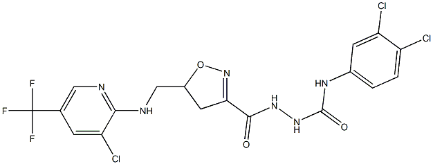  2-{[5-({[3-chloro-5-(trifluoromethyl)-2-pyridinyl]amino}methyl)-4,5-dihydro-3-isoxazolyl]carbonyl}-N-(3,4-dichlorophenyl)-1-hydrazinecarboxamide