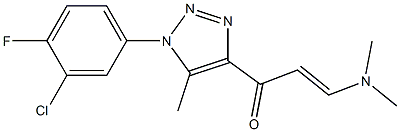 1-[1-(3-chloro-4-fluorophenyl)-5-methyl-1H-1,2,3-triazol-4-yl]-3-(dimethylamino)prop-2-en-1-one