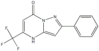 2-phenyl-5-(trifluoromethyl)-4,7-dihydropyrazolo[1,5-a]pyrimidin-7-one 化学構造式