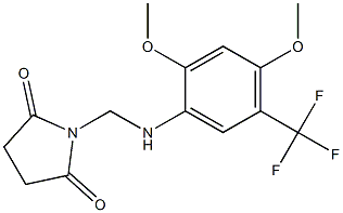 1-{[2,4-dimethoxy-5-(trifluoromethyl)anilino]methyl}pyrrolidine-2,5-dione