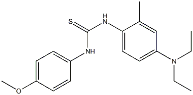 N-[4-(diethylamino)-2-methylphenyl]-N'-(4-methoxyphenyl)thiourea Structure